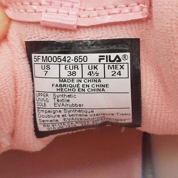 Fila Disruptor II NWT Light Pink NWT Chunky Sneakers SZ 7 - Picture 8 of 8